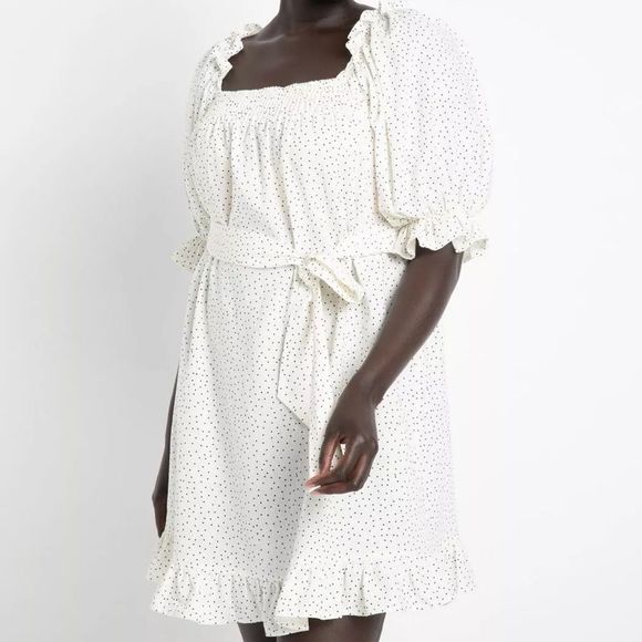 Eloquii Smocked Front Mini Day Dress - Picture 2 of 3